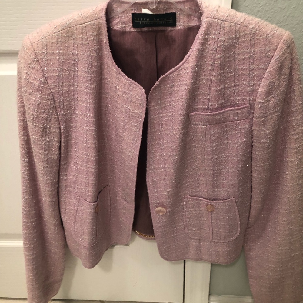 Pink and silver sport coat